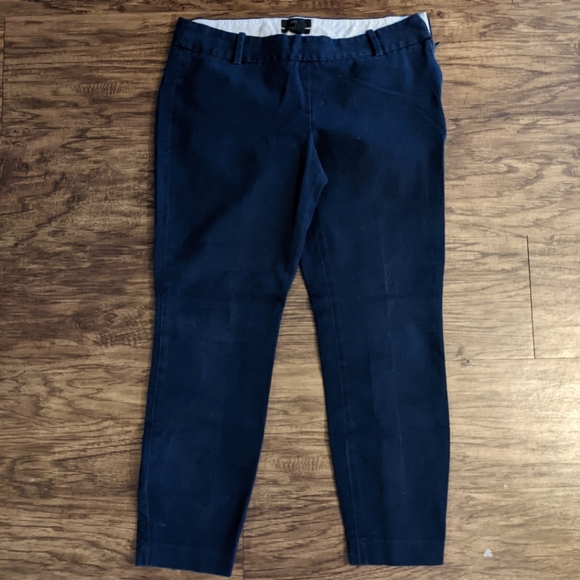 J. Crew Navy Blue "Minnie" Crop Pants - Picture 7 of 8